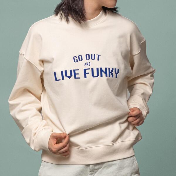 AND GOLF Live Funky Sweatshirt Ivory